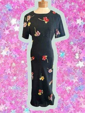 Bonnie Marx 1990s does 1930s 1940s  vintage maxi dress 8 fairy whimsygoth